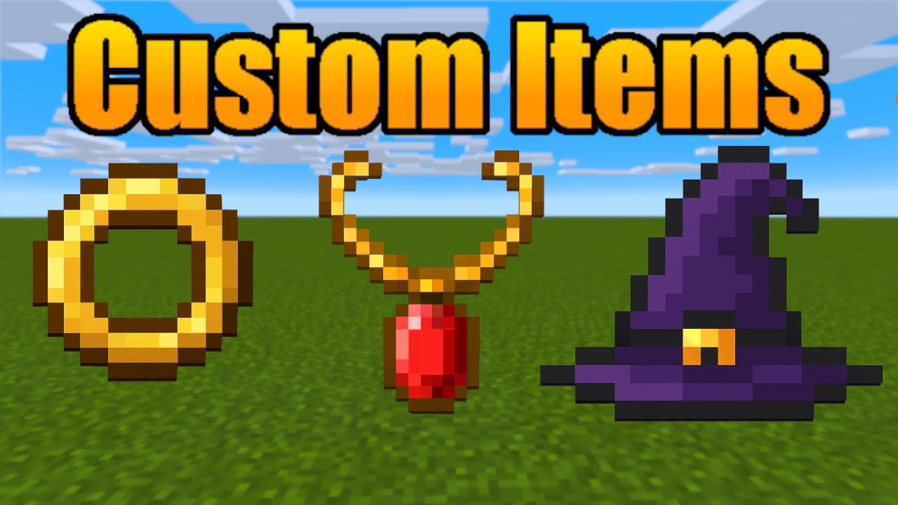 How to Make Custom Items in Minecraft Bedrock with Commands - YouTube