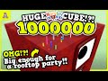 OMG! Numberblock 1 Million! Biggest CUBE EVER! 1000000 Numberblocks!!!