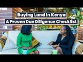 What is due diligence how to avoid getting conned when buying land in kenya  part 1 duediligence