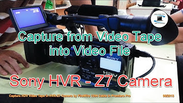 Capture from video tape into video file in HVR Z7 Camera by Firewire 1394 Cable in Premiere Pro.