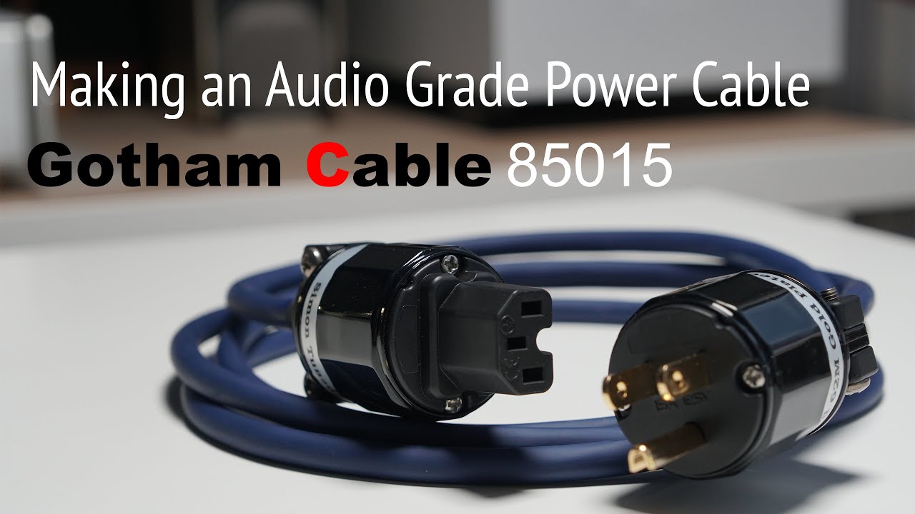 Making a High Quality Audiophile Power Cable with Gotham 85015 [Step by