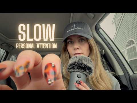 ASMR Slow Personal Attention, Fluffy Mic, and Stories