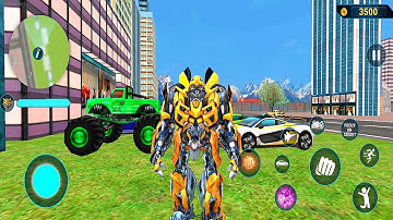 Jet Robot Car Game - Robot Transformer Game Video - Robot Car Games - Android Gameplay