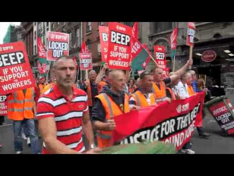 March for Locked Out Greyhound Workers