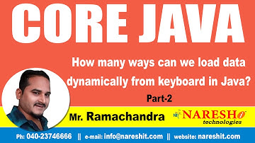 How many ways can we load the data dynamically from keyboard in Java? Part 2 | Core Java Tutorial