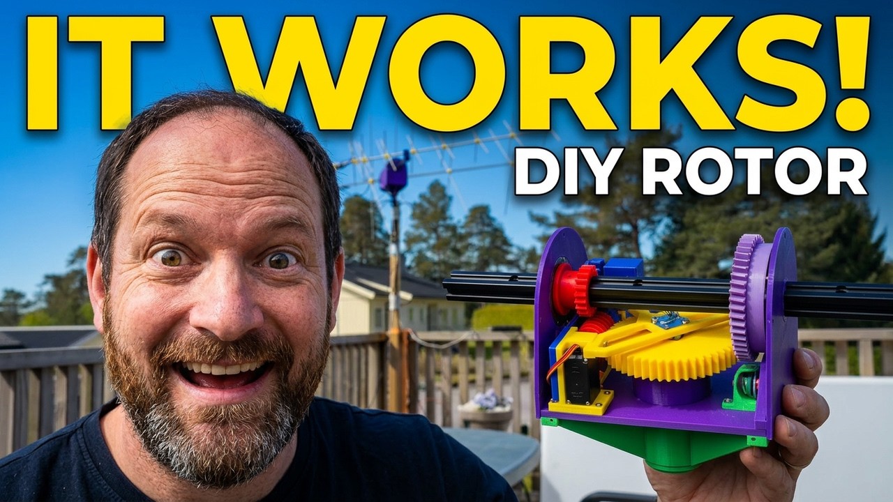DIY Antenna Rotor Finally WORKS! | 3D Printed Design - YouTube