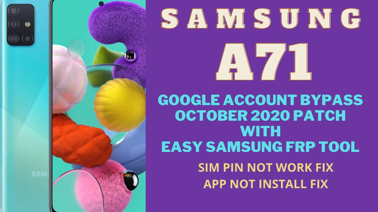 Samsung A71 Google Account Bypass | SM-A715F FRP Bypass October 2020