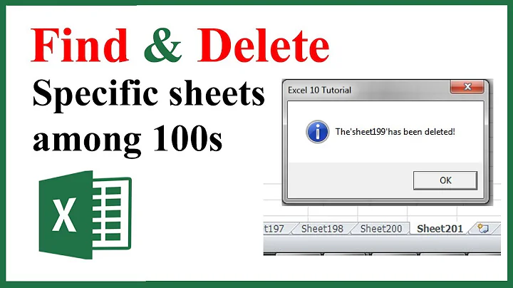 How To find and delete specific sheet if exists in workbook using VBA