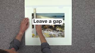 How to Shadow Mount Artwork | Picture Framing Tutorial