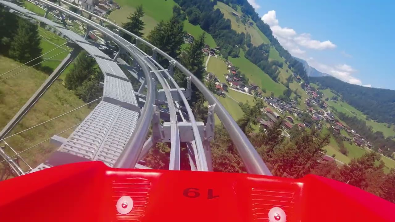 Drachen Flitzer - second generation alpine roller coaster - YouTube