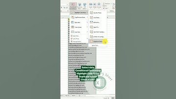 Excel tips and tricks || short video excel || removed or highlight duplicate in excel || #exceltrick