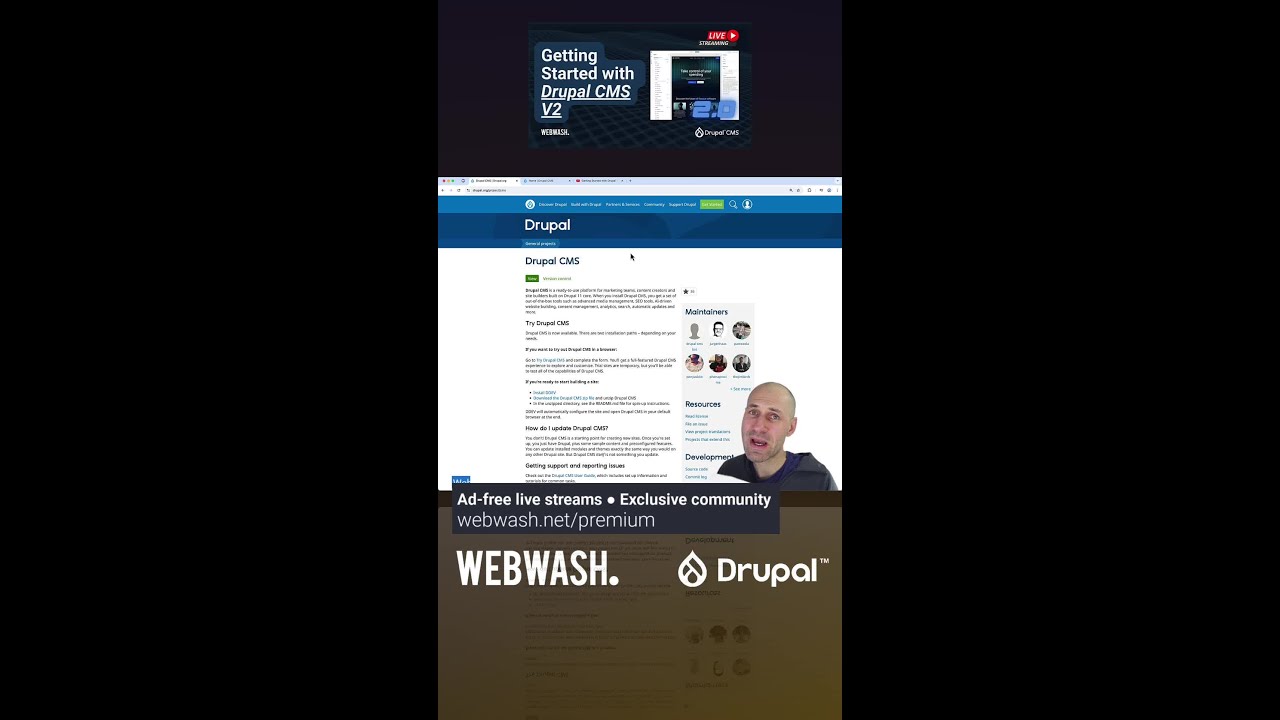 Summary: (Part 1) Getting Started with Drupal CMS V2 - YouTube