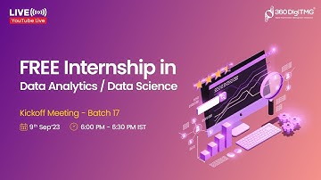 Free Data Analytics / Data Science Internship | Batch 17 | 360DigiTMG