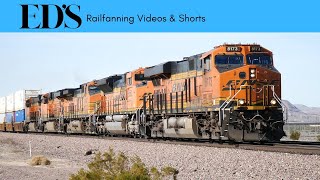Ed's New Railfanning Video Railfanning December 10, 2023 BNSF 8173 & BNSF 7139 MP 733 Needles sub