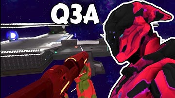 Quake 3 DM17 Map in Red Eclipse - Open Source FPS