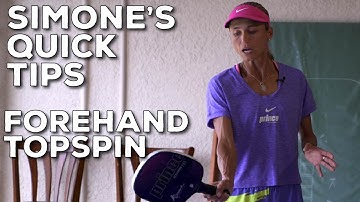 Coach Simone | Quick Tip - Forehand Topspin Drills at Home