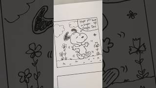 Hope you have a super happy day - from Snoopy to you #snoopy #doodle #shortsfeed #스누피