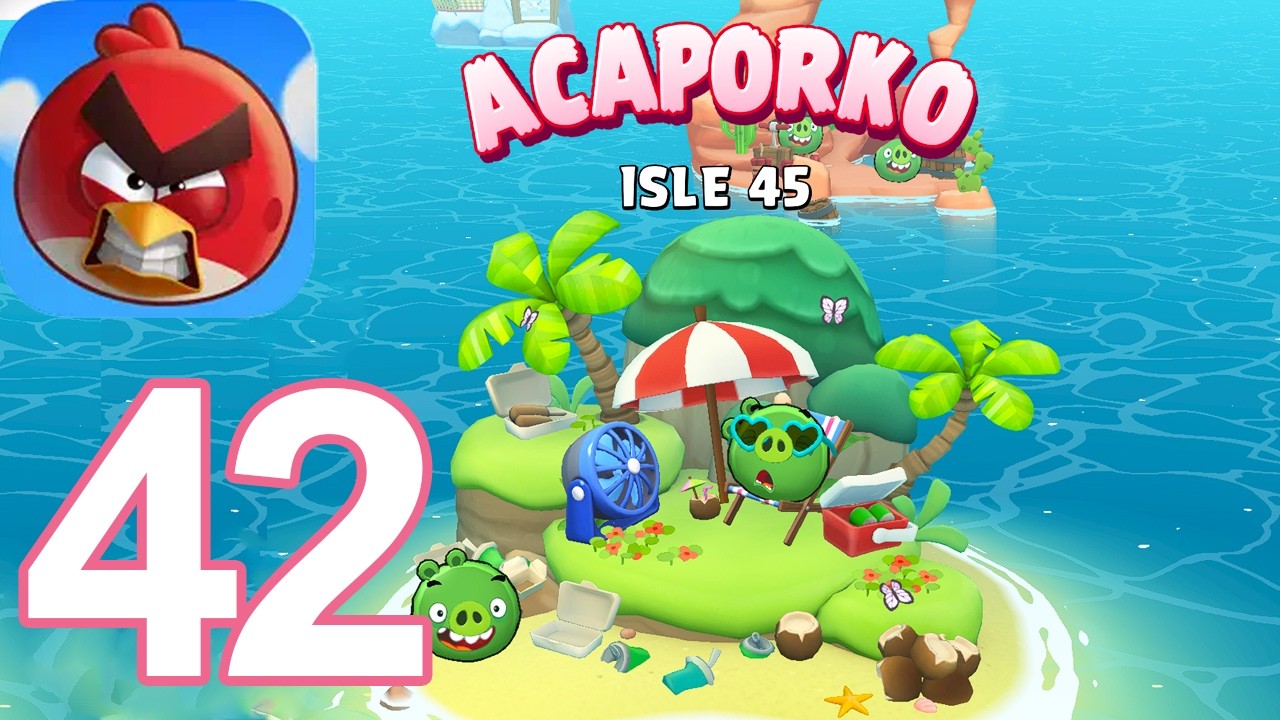 Angry Birds Bounce - Прохождение игры на острове Пасхальной Свиньи, часть 42 (iOS)