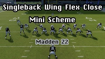 *HUGE CHUNK PLAYS* Singleback Wing Flex Close Mini Scheme | Madden 22 Tips & Tricks