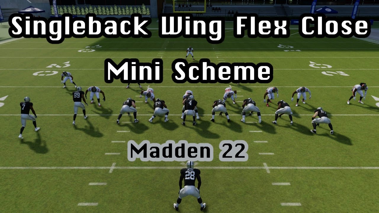 *HUGE CHUNK PLAYS* Singleback Wing Flex Close Mini Scheme | Madden 22 ...