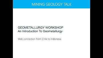 1 - An Introduction to Geometallurgy