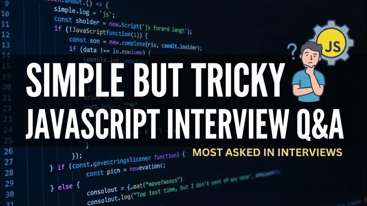 Tricky Javascript Question and Answers #javascript - YouTube
