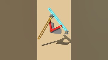 ⚙️🔗Mechanism animation 134 #animation #shorts #linkage #mechanism #solidworks #engineering #tech