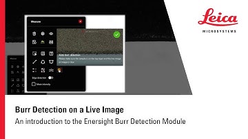 Burr Detection on a Live Image: An introduction to the Enersight Burr Detection Module