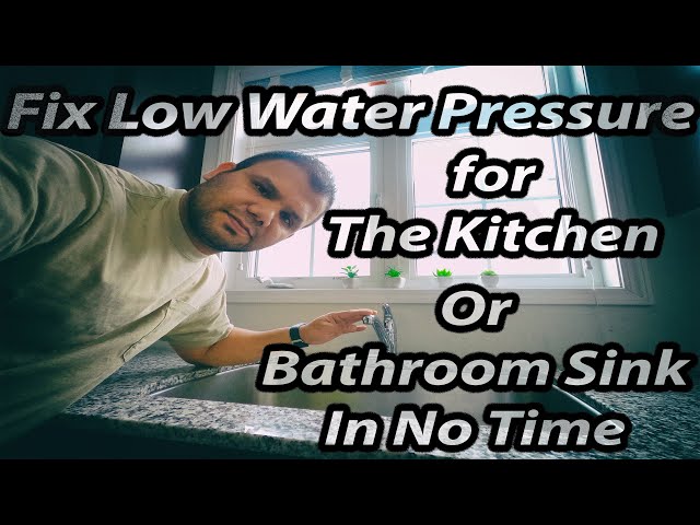 how to fix Low or No water pressure for the kitchen or bathroom faucet in no  time - YouTube