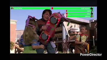 Back to the Future II (1989) Hoverboard Chase with healthbars 1/2