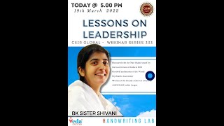 Saturday Webinar Series on Lessons on Leadership by BK SISTER SHIVANI. screenshot 3