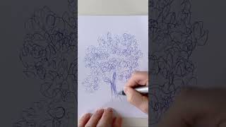 How to draw a tree with the scribble method