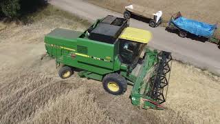 John Deere 1075 Hydro/4|Pierwszy wjazd w żyto|Sieczkarnia|Żniwa 2023|4K|