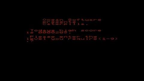 CATERPILLAR - OCEAN SOFTWARE - VIC20 COMMODORE VIC-20 GAMEPLAY (WEB20)
