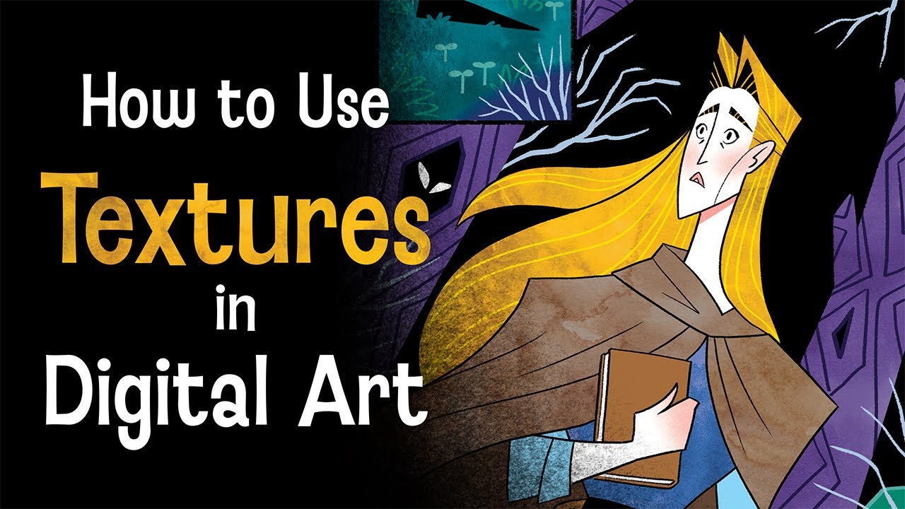 How to use traditional textures in digital art