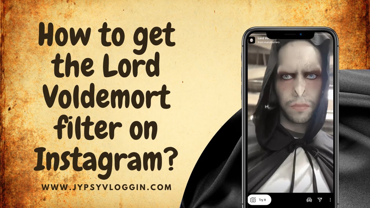 How to get the Lord Voldemort filter on Instagram - YouTube