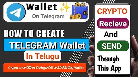 Telegram Wallet|How To Create Telegram Wallet In Telugu|New Crypto Wallet#tonwallet|@techtryearnings