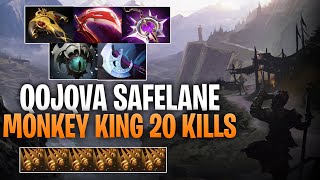 Qojqva Monkey King 20 Kills - Dota 2 Pro Immortal Monkey King Gameplay 7.34d