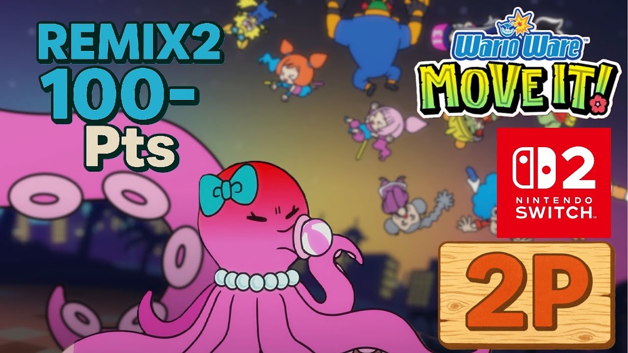 WarioWare: Move It! | 2 Player 100- Pts | Remix 2 (Nintendo Switch 2)