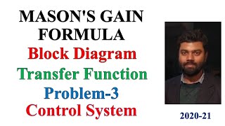 11 MASON'S GAIN FORMULA Problem 3 | Signal Flow Graph | Transfer Function | Control System
