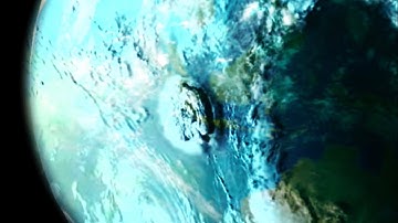 My vision of what the Krakatoa volcano eruption might’ve looked like from space with eruption sounds