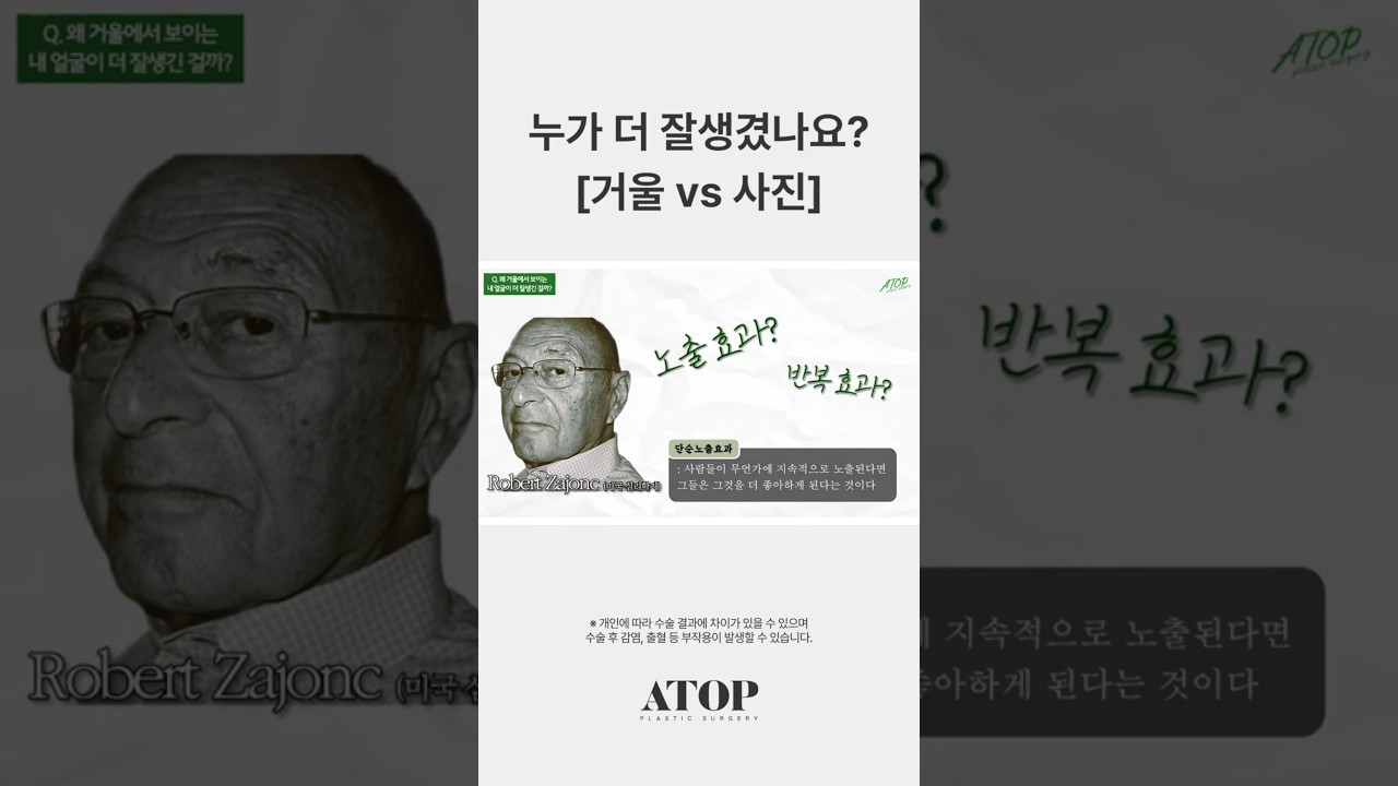 [A-TOP 整形外科] 誰更帥？ [鏡子 VS 照片]