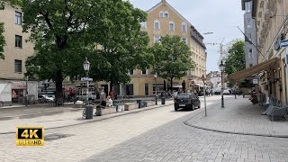 Munich  Münchner Freiheit to National Theatre via English Garden  4K 60fps