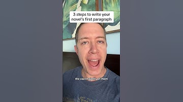 How to write the first paragraph of your novel