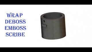 How to use wrap command in solidworks.