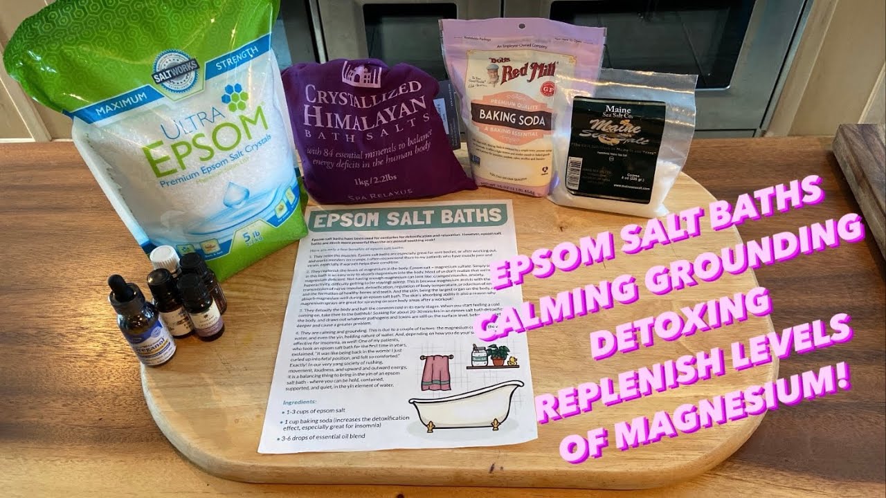 EPSOM SALT BATHS Calming,Grounding, Detoxing, Replenish Levels Of