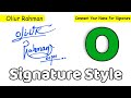  oliur rahman name signature style request done