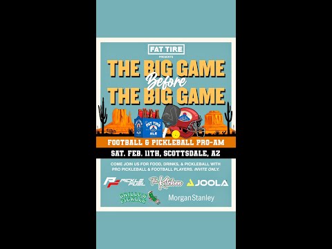 The Kitchen & Fat Tire's 'The Big Game Before the Big Game" Super Bowl Pickleball Party 🏉