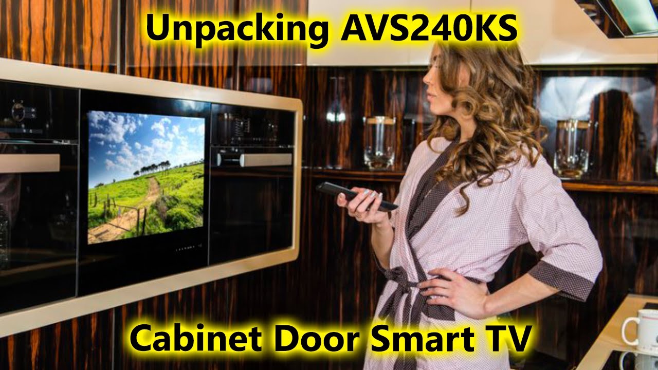 Unpacking AVS240KS 23.8" Cabinet Door Android Smart TV