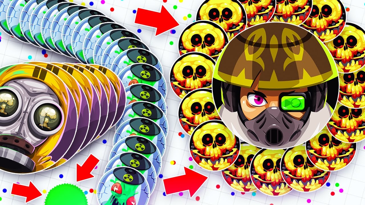 BIGGEST TOXIC BAIT IN AGAR.IO! AGAR.IO "NOOB SCHOOL" EPISODE 3! (Agar.io)